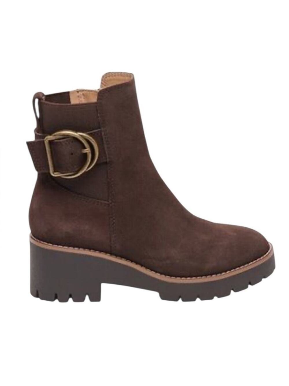 NWOT Blondo Dakota Waterproof Booties in Java Suede – Sz 9M